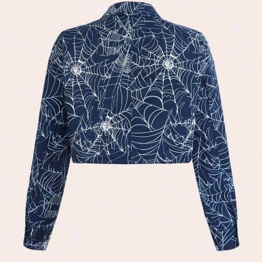 Cropped Spiderweb Jacket - Picture 2 of 3